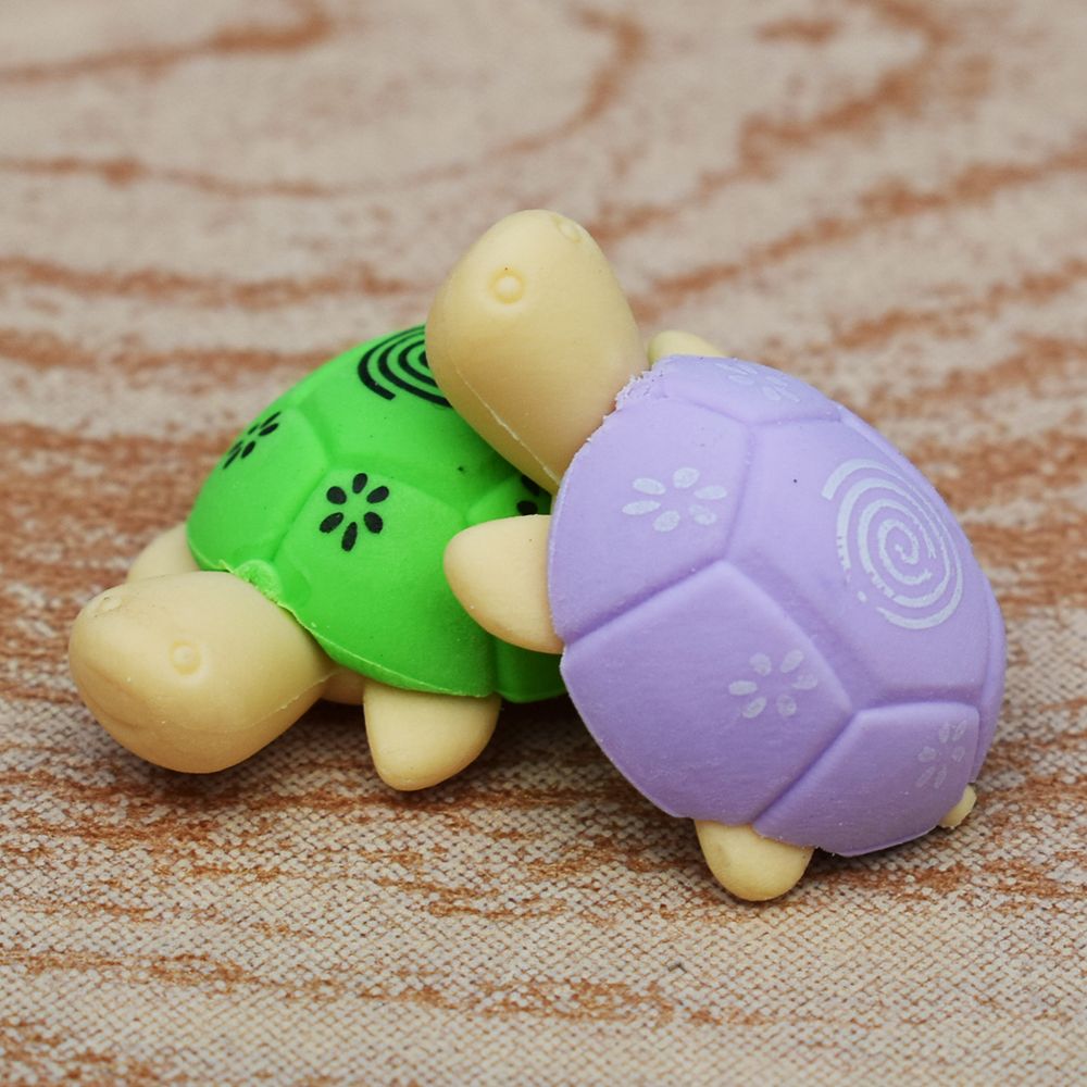 Limite montre Kawaii mignon coloré tortue forme nettoyage caoutchouc gomme stationnaire enfant bébé jouet nouvel étudiant gomme outils