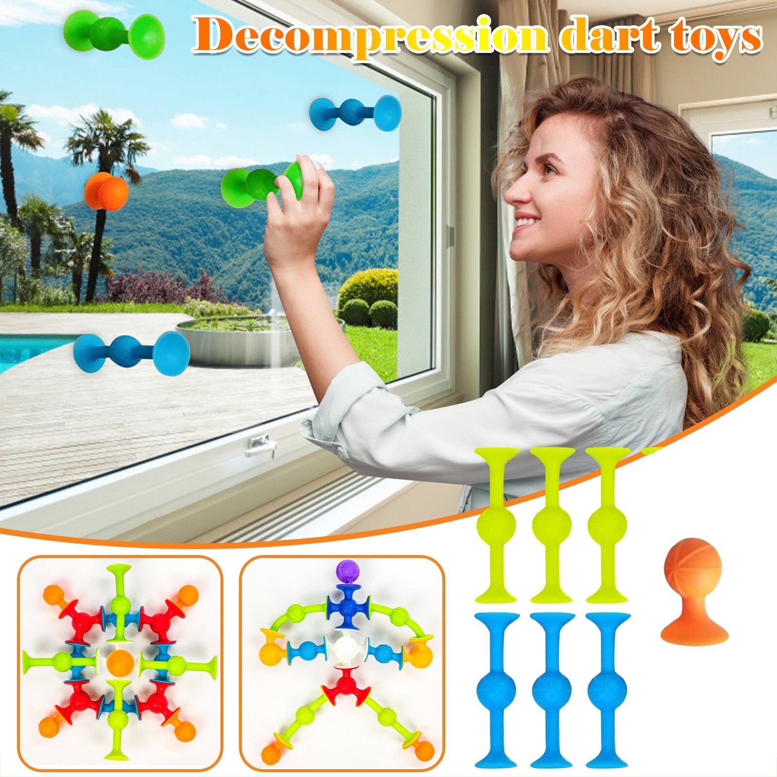 Popsdarts Games Sucker Speelgoed Concurrerende Outdoor Games Super Populaire Interactieve Familie Speelgoed Stress Set Sport Gooien Toy