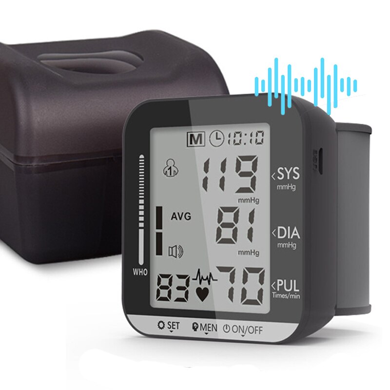 Pols Digitale Bloeddrukmeter Intelligente Bloeddrukmeter Bp Meter Met Voice Functie Tonometer Gezondheidszorg Monitor