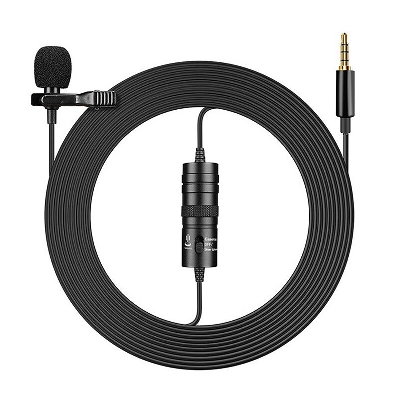 HFES YICHUANG 3.5mm Plug Microphone Lavalier Miniature Noise Reduction Mobile Phone Video Recording Small Microphon: Default Title