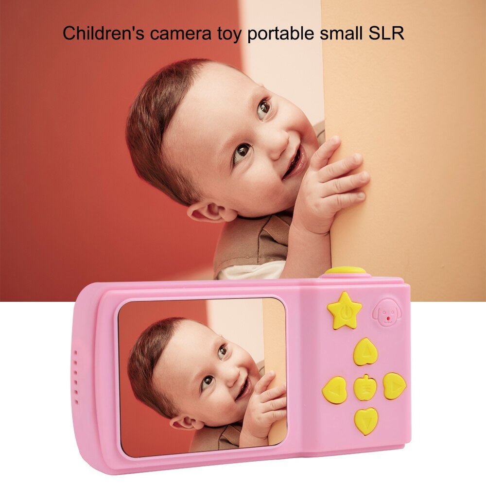 KEBEDU Mini Children Kids Digital Video Camera DV w/ Cartoon Stickers Christmas Birthday Festival for Children Boys Girls