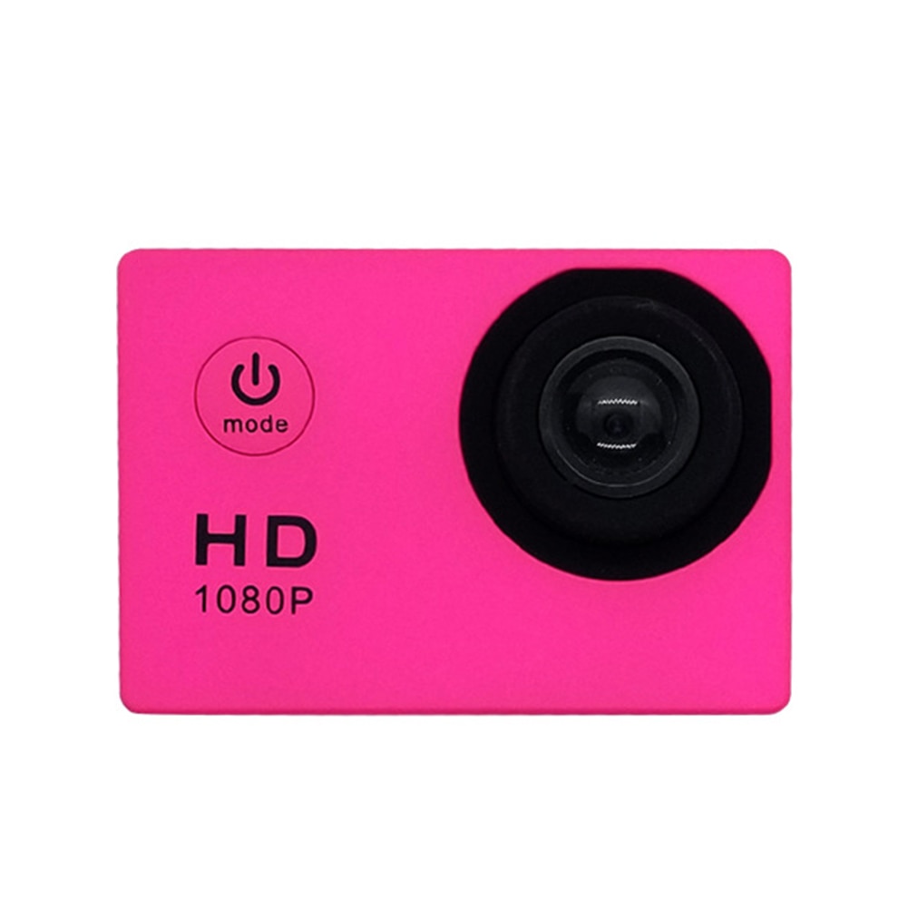 Actionkamera vattentät sportkamera vidvinkelobjektiv dv-videokamera laddningsbar utomhus sport action mini kamera vattentät: Röd