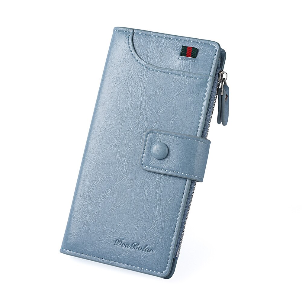Newhotstacy – pochette portefeuille longue pour femmes, sac multifonctionnel pour téléphone portable, fermeture éclair, sac à cartes, 110619: 3