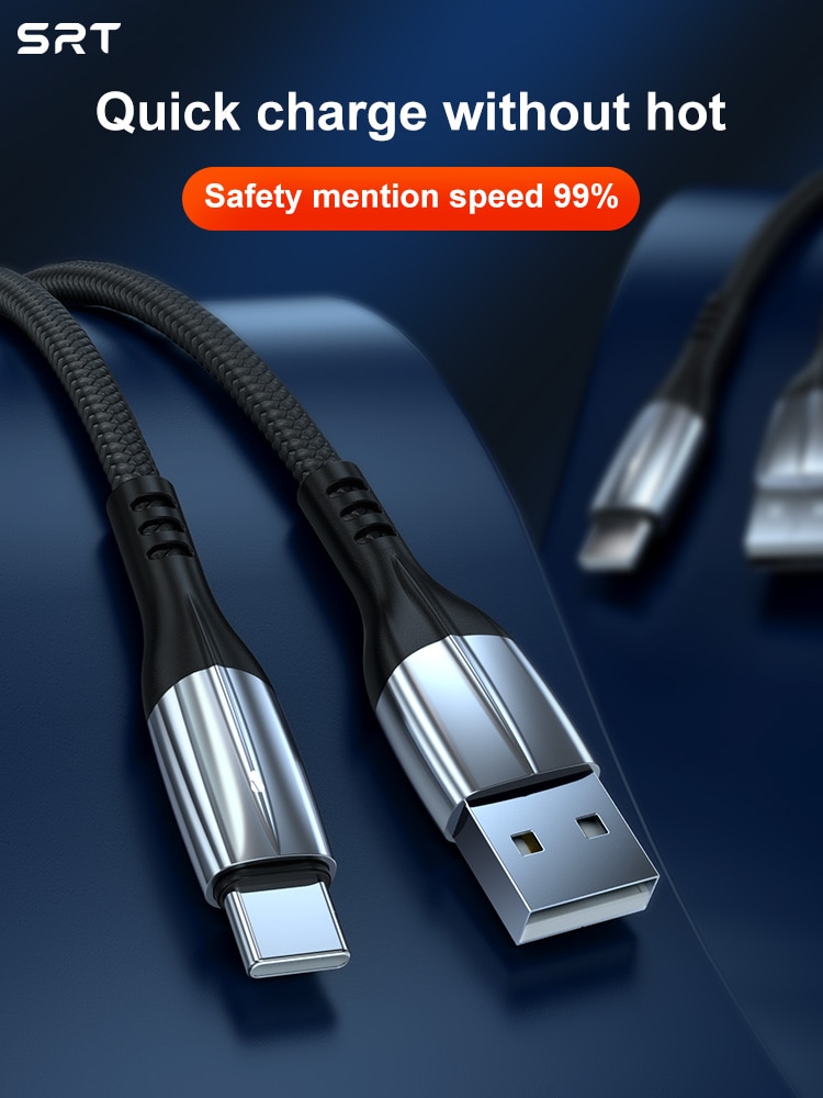 SRT cavo USB tipo-c cavo di ricarica rapida caricabatterie USB-C telefono cellulare cavo USB tipo-c cavo USB cavo cellulare