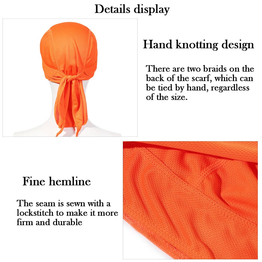 Bandana unisexe pour cyclisme en plein air, 1 pièce, casquette de Pirate respirante à séchage rapide, doublure de casque, refroidissement de vélo, couvre-chef de Sport