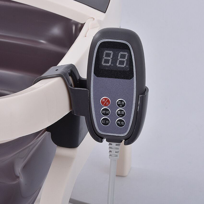 Masajeador eléctrico automático para pies, Dispositivo de masaje de pies con vibración, calor, burbujas de oxígeno, para aliviar la presión y relajación