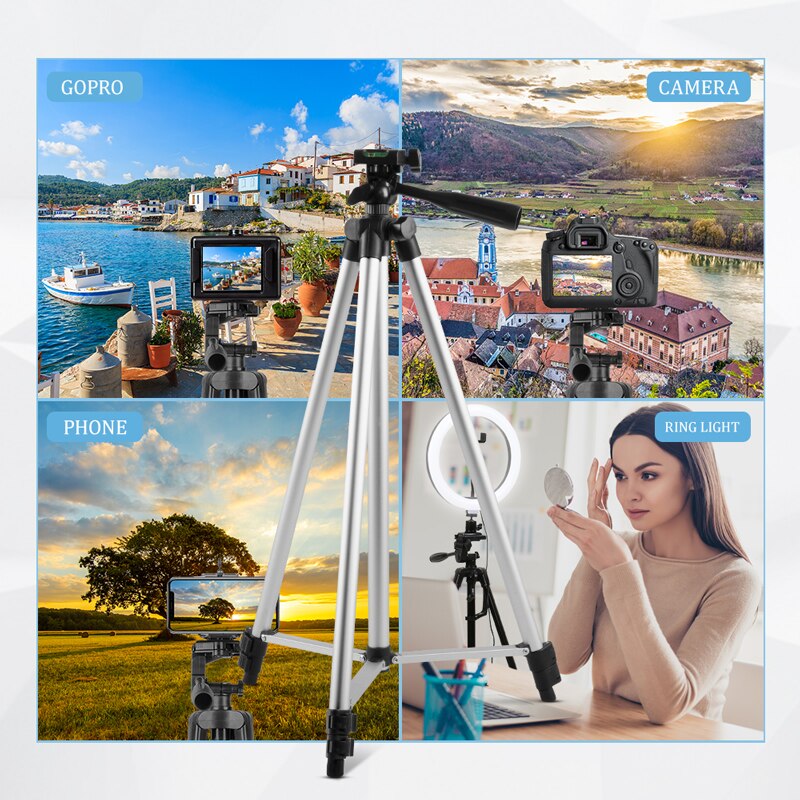 102/132/152cm Flexible Mobile Tripod Stand For Smartphone Dslr Camera Tripod Holder With Bluetooth Remote For Selfie Photography