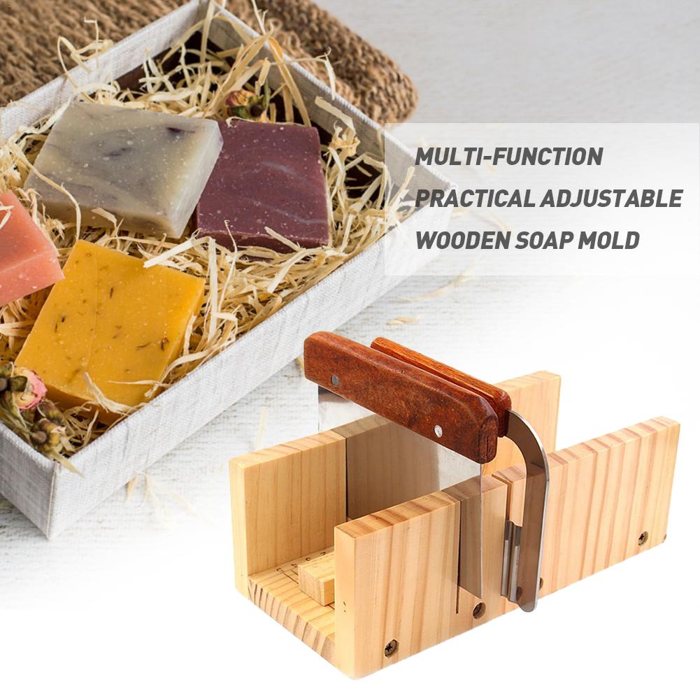 Huishouden Houten Zeep Cutter Doos Grenen Materiaal Balanceren Apparaat Nauwkeurige Draad Snijden Verstelbare Front Board Komen Met Cutter