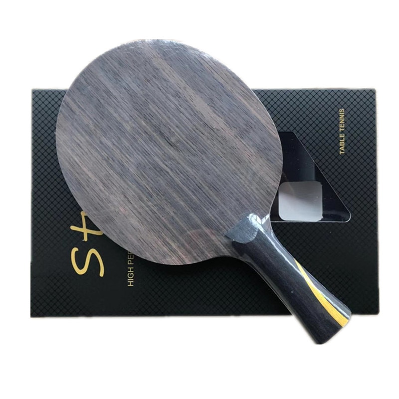 Stuor-raqueta de tenis de mesa de dos caras, raqueta de pimpón con hoja especial de carbono ZLC, de madera pura