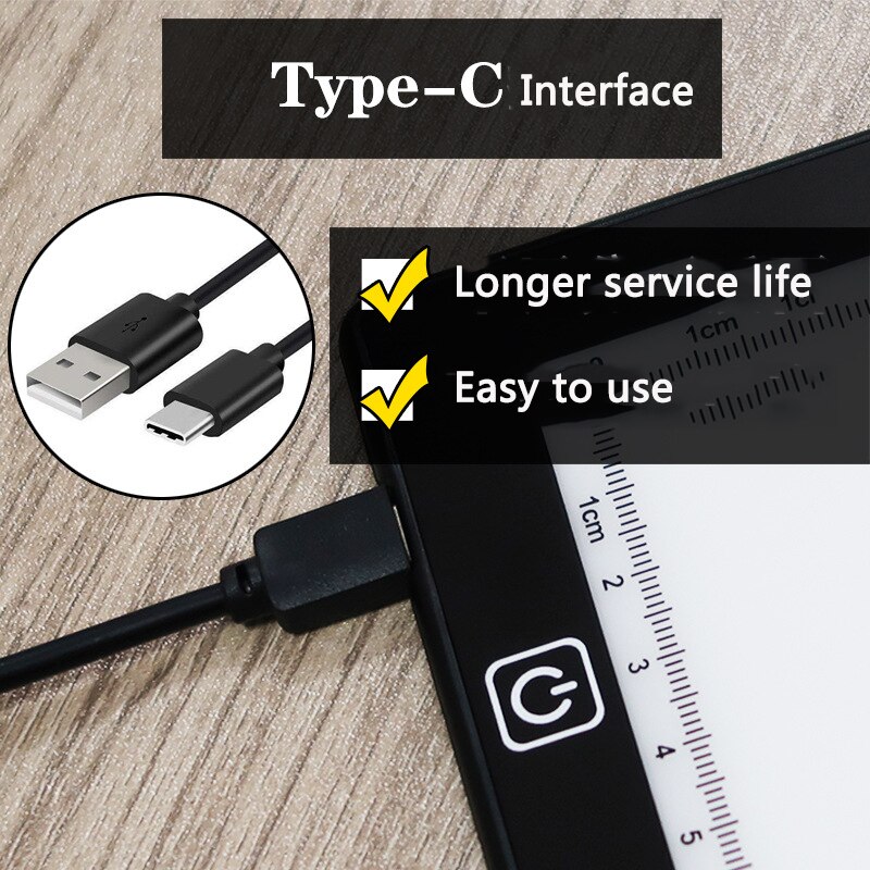 3 Level Dimmable Led Drawing Copy Pad Board A4 Size Painting Educational For Children Diamond Painting Tool