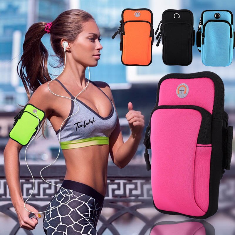 Sport Armbinde Lauf Fitnessstudio Arm Band Tasche Tasche Halfter Tasche Joggen fallen für Smartphone @ M23