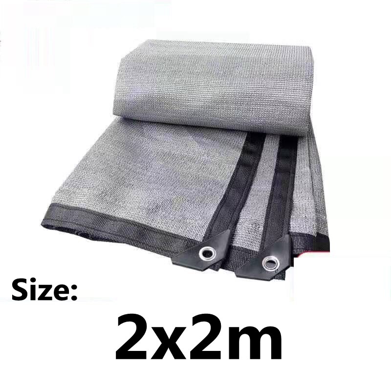 6 Pin Sun Shading Rate 80% Anti-UV HDPE Silver Gray Sun Shading Net Balcony Garden Greenhouse Succulent Plant Swimming Pool: 2X2m