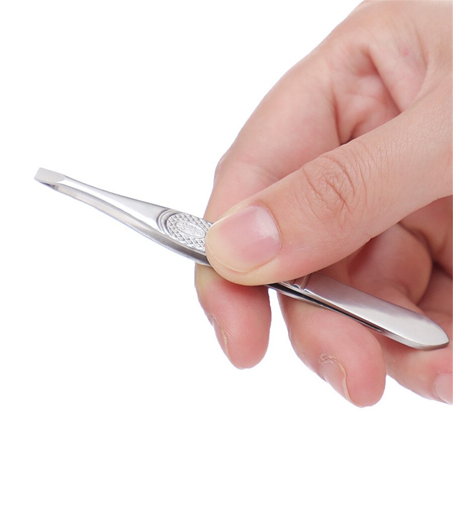 Pinzas de acero inoxidable para quitar bigote, pinzas para la boca, en oferta, E405