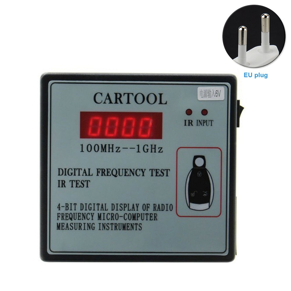 Detector Accurate Digital Gauge Frequency Tester With Plug Infrared Remote Key 100MHz-1GHz Portable Easy Operate Universal Car