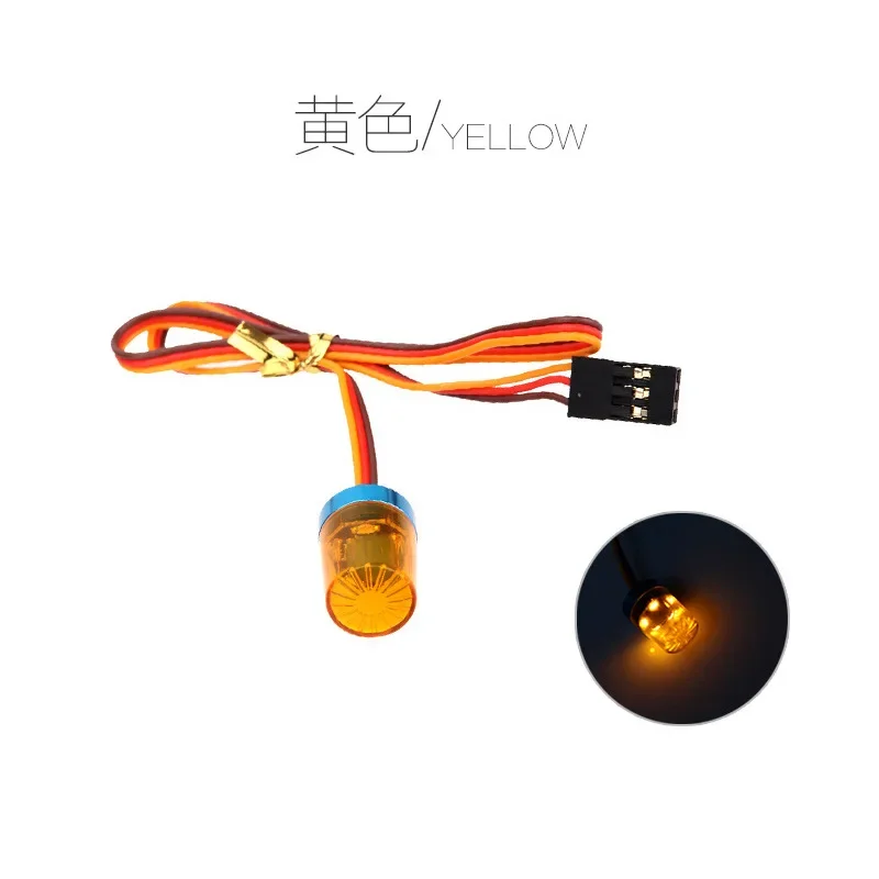 RC Auto Techniek Licht Spin Flicker Ademen Voor 1/10 RC Crawler 1/14 Tamyia Truck Dump Drift TRX4 TRX6 SCX10 Scania Actros: YELLOW