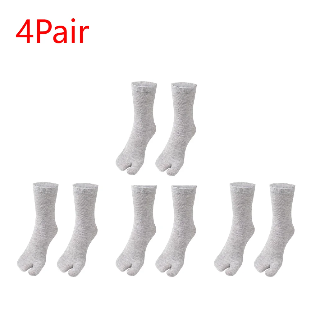 1-5PCS Women/Men Unisex Japanese Kimono Flip Flop Sandal Split Two Toes Sock Tabi Geta Cotton Socks: CORAL RED