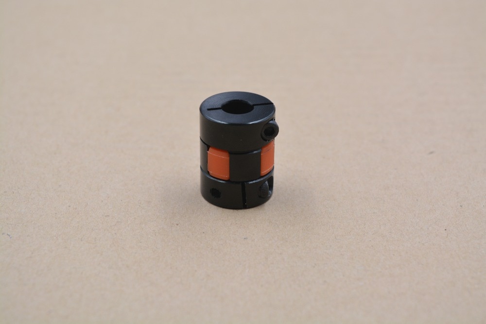 ball screw coupling black diameter 20mm length 25mm plum shaped clamping flexible coupling shaft coupler encoder stepper motor