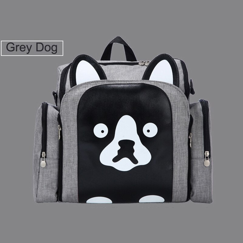 Kleinkind Essen Reise Booster Sitze Art Auto Sicherheit Sitze Multi-funktion Windel Rucksack Schulter Mutterschaft Esszimmer Stuhl Tasche: grau Hund