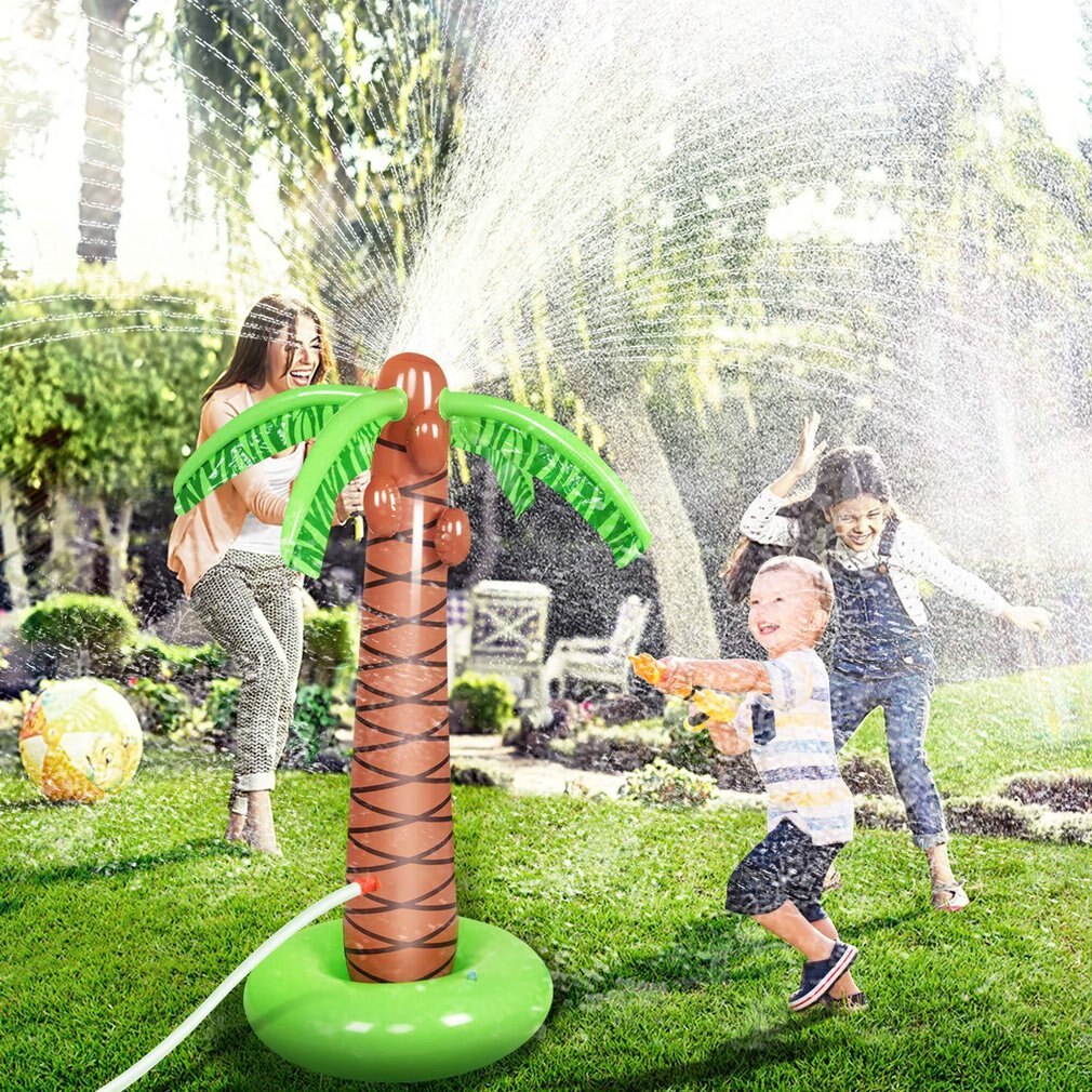 Aufblasbare Einhorn Wasser sprühen Schwimmbad Spielzeug Schwimmen schweben draussen Brunnen Strand Party freundlicher Sommer Spielzeug