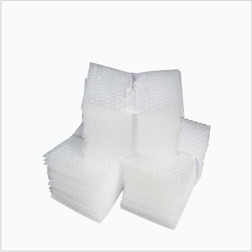 100pcs 10x15cm White Plastic Envelope Bubble Packing Bags PE Clear Shockproof Packaging Bag Double Film Bubble Bag