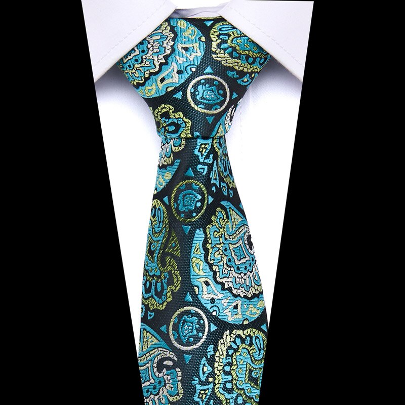 Men's Print Pattern Ties for Men 7.5 cm Neckties Polyester Jacquard Gravatas Wedding Ties Fit Workplace