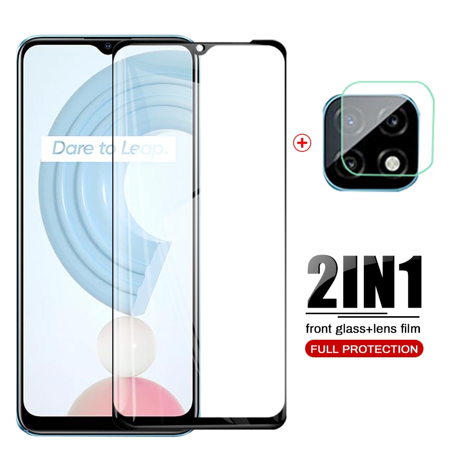 Realmy C21 Case Gehard Glazen Voor Oppo Realme C21 C 21 6.5 "Camera Lens Beschermende Film Anti-Kras screen Protectors Glas