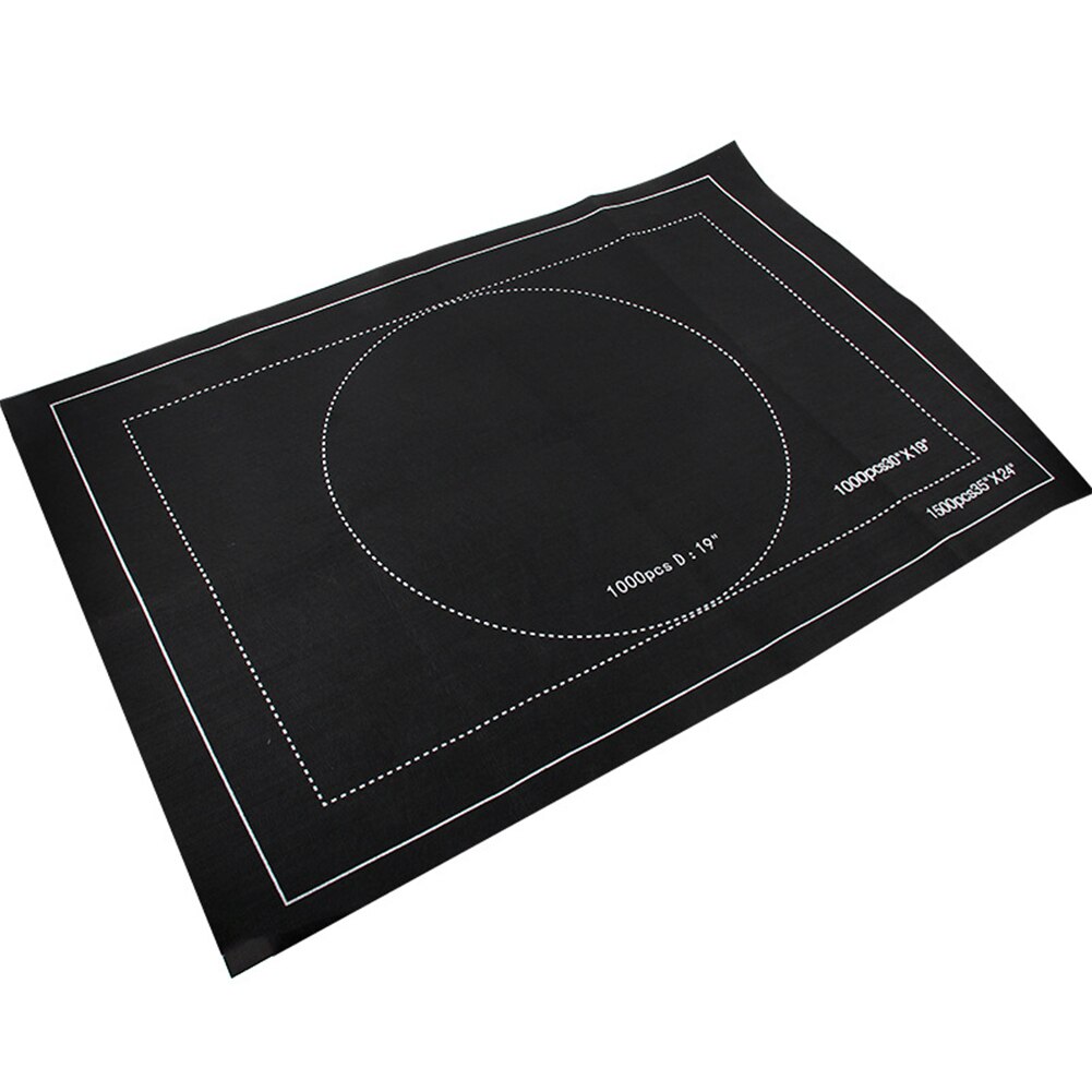 MWDY Tapis de Jeu pour Puzzles avec 4 Plateaux de tri,Couverture de 1500 pièces pour Puzzle avec Sac de Rangement à Cordon de Serrage (Color : Black MWDY Tapis de Jeu pour Puzzles avec 4 Plateaux de tri,Couverture de 1500 pièces pour Puzzle avec Sac de Rangement à Cordon de Serrage (Color : Black