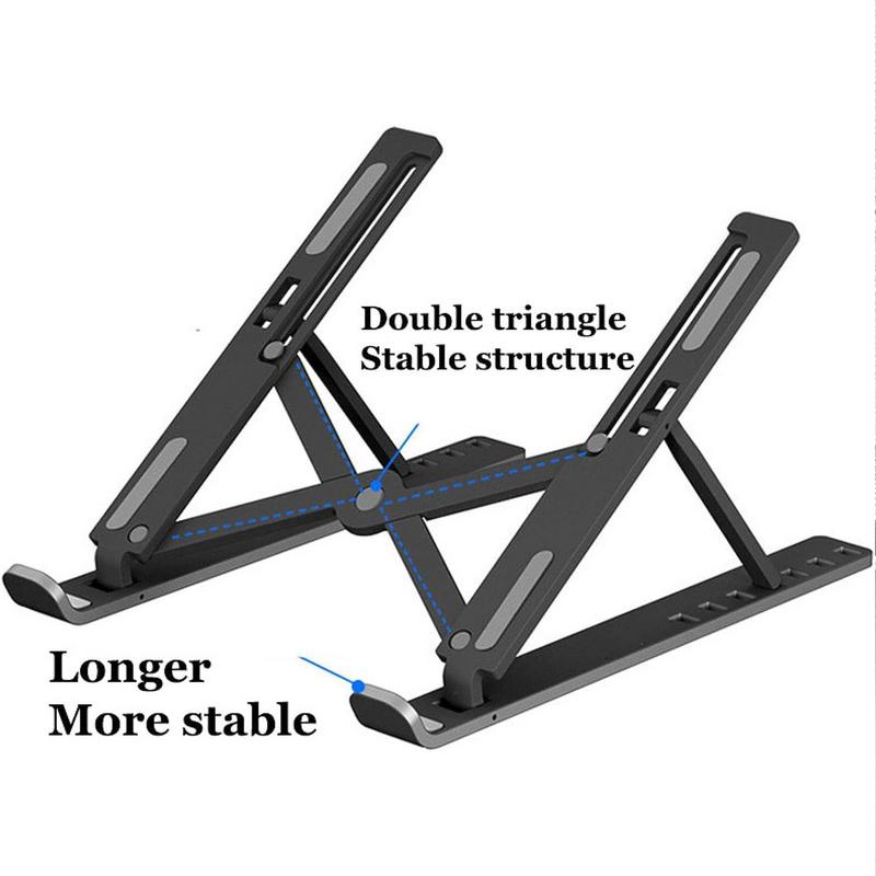 Draagbare Laptop Standaard Opvouwbaar Abs Notebook Stand Ondersteuning In Hoogte Verstelbare Laptop Riser Houder Voor Macbook Computer Accessoires