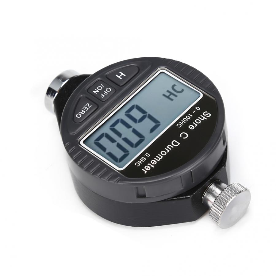 Digital 100HD C Durometer Shore Rubber Hardness Tester LCD Display Meter
