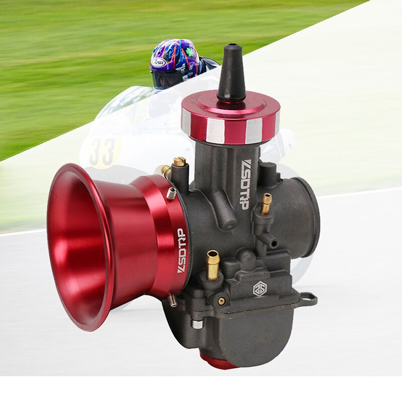 ALconstar-carburateur modifié, 50mm, filtre à Air, tasse et klaxon, 24/26/28/30 PE CVK28/30, adapté à Keihin OKO KOSO PWK