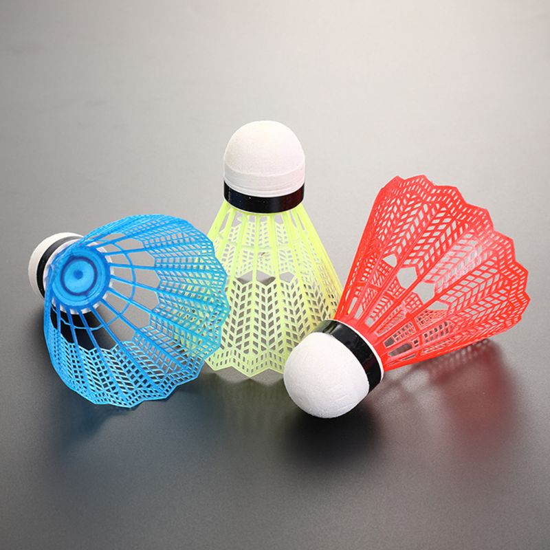 12Pcs Badminton Foam Ball Head Durable Plastic Shuttlecock Gym Training Supply 094C