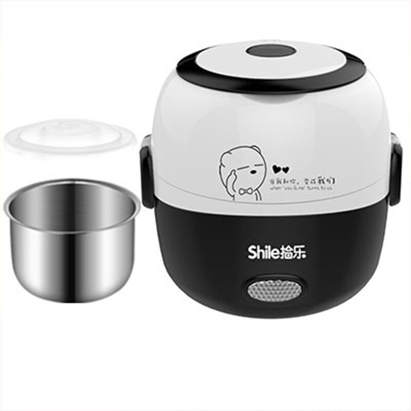 Thermocup Trasporto di Goccia Riscaldato Contenitori Per Alimenti 220v Spina di Ue Multifunzionale Scatole di Pranzo Riscaldato Thermos per il Cibo con Contenitori: Black / 220V