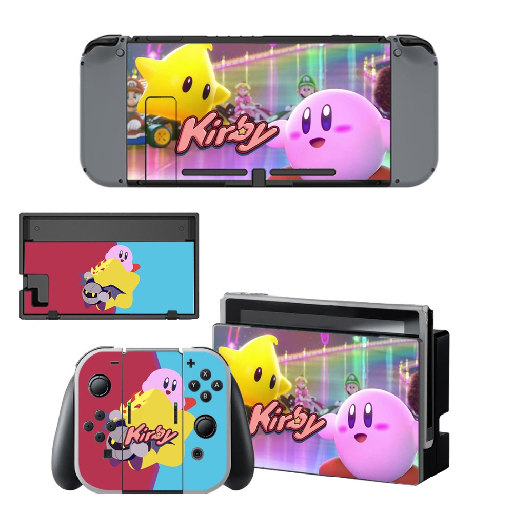 Kirby Skin Sticker vinilo for NintendoSwitch stickers skins for Nintend Switch NS Console Joy-Con Controllers