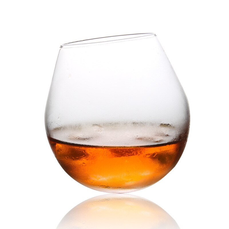 Spherical Shape Whiskey Tumbler Glass Brandy Snifters Shaky Chateau Whisky Cognac Cup Bar Sphere Ball Roly-poly Wine Glasses: 1 Pcs