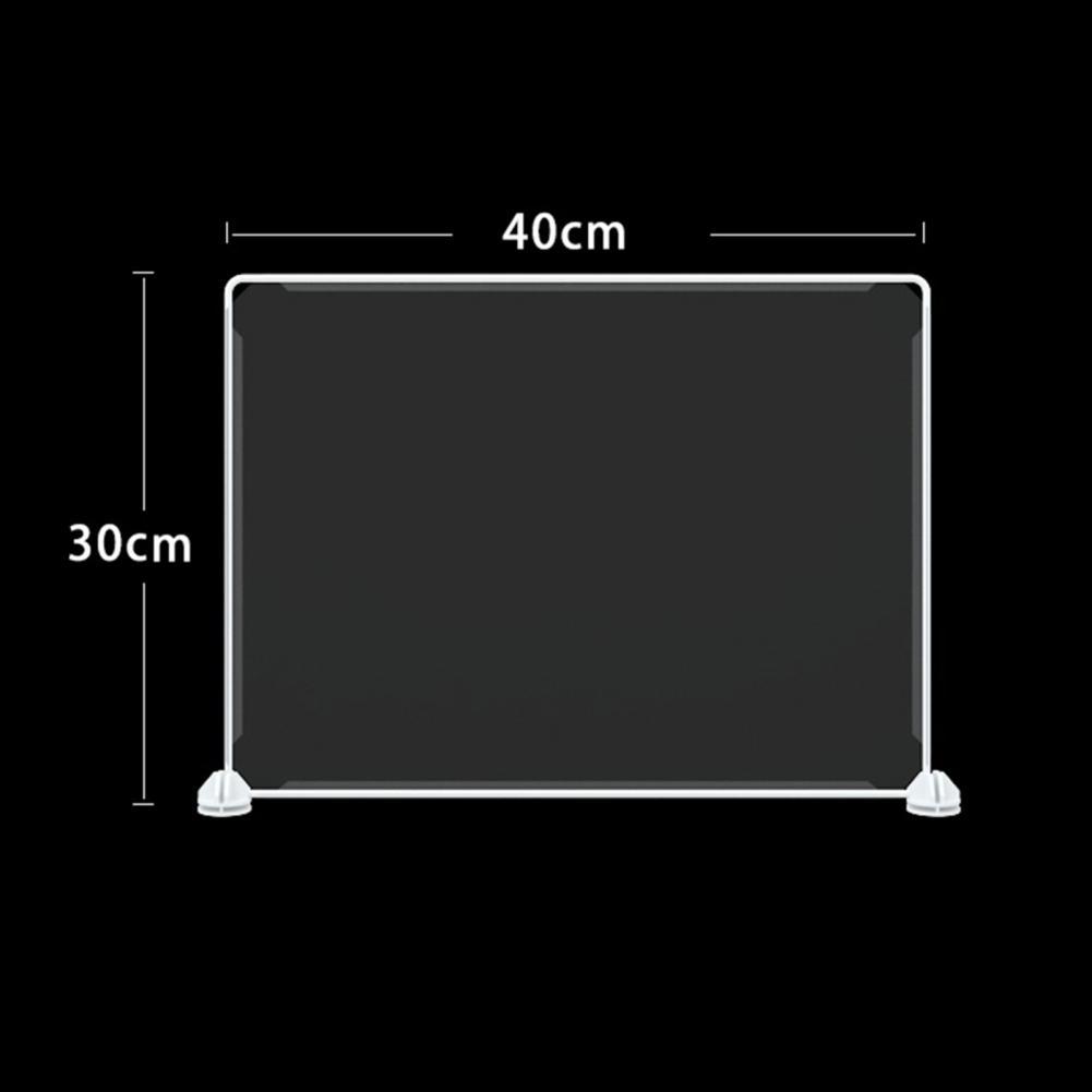 Excellent Partition Board Clip Assemble Resin Desktop Board Accessories Divider Screen Partition Screen: Clear 30x45cm