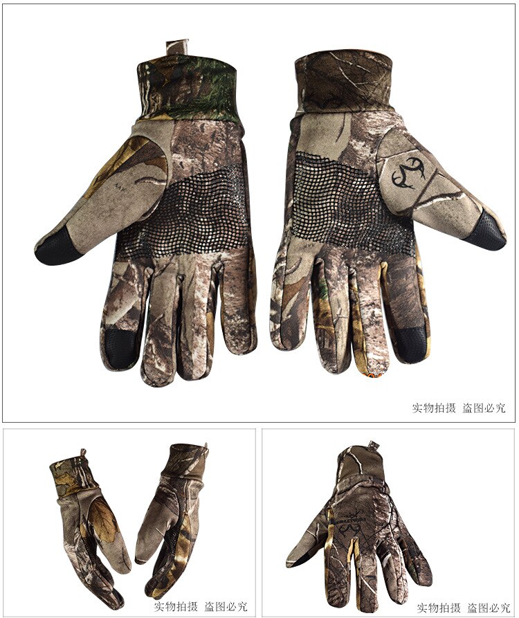 spring and autumn Outdoor Protection jungle camouflage Bionic gloves bike riding gloves touchscreen fishing gloves