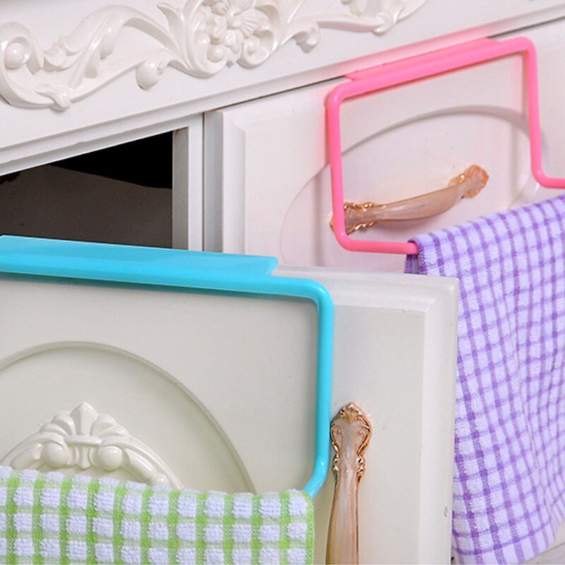 Racks Cabinet Storage Shelf Hanger Kitchen Organizer Accessories Hook Door Wash Hanging Cupboard Back Bathroom Towel