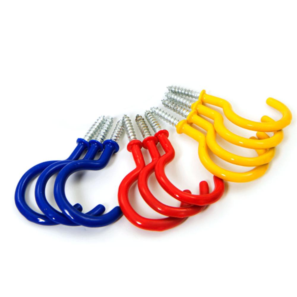 10 Pcs Outdoor Camping Draad Grond Nail Dek Nail Tent Luifel Pull Touw Vaste Schroef Haak Nail