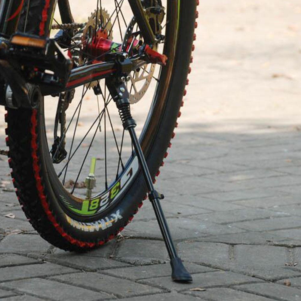 Bicycle Kickstand All Aluminum Adjustable Black Mountain Bike Bicycle Kickstand Side Stand Foot Brace Cycling Parts
