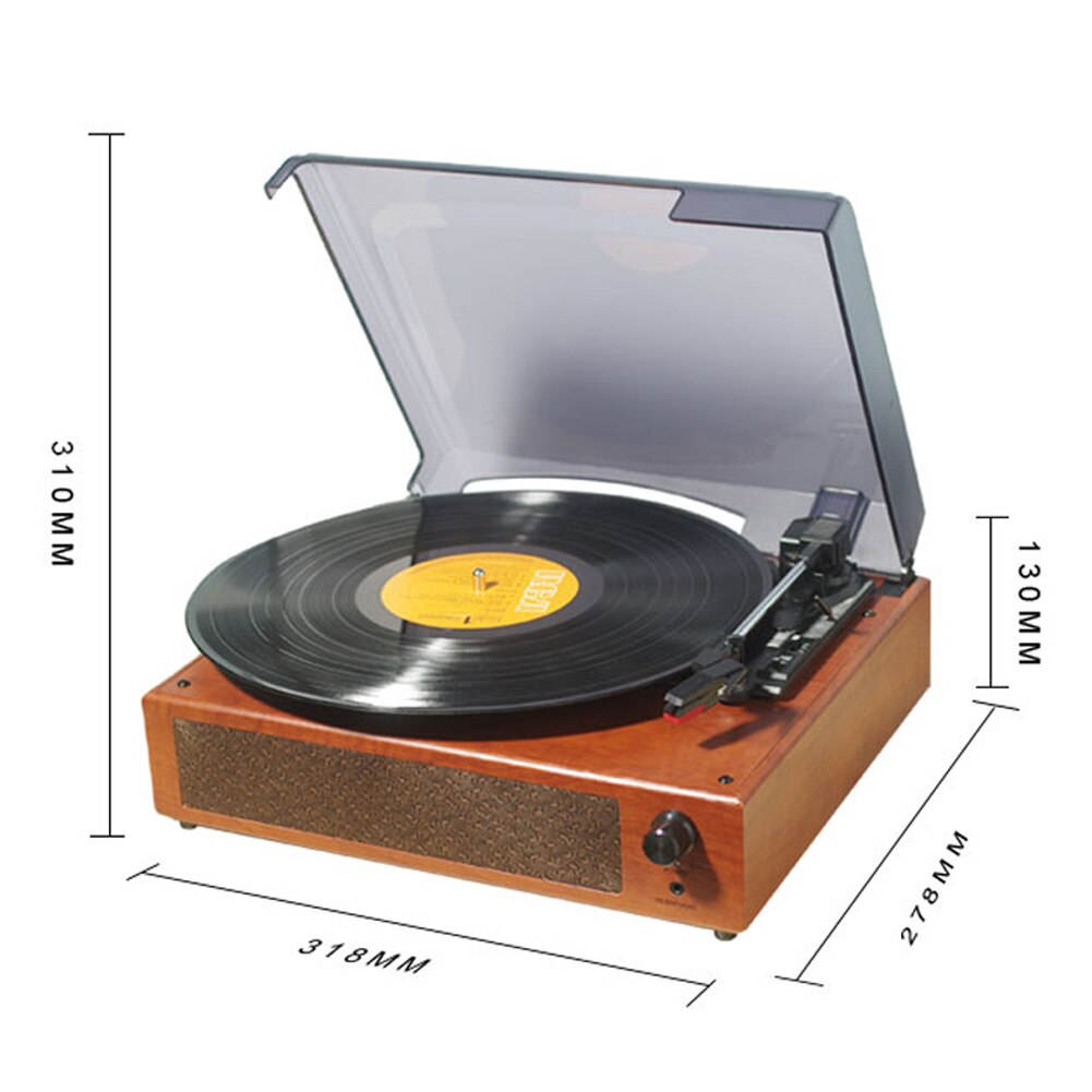 Retro Record Player 33/45/78RPM Gramophone USB Turntable Disc Household Portable Gramophones Home Decorative Tool