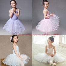 Robe de danse de Ballet pour filles, jupe de danse blanche, pour enfants, gilet, justaucorps, exercices quotidiens, , Ballet en coton, nouveauté