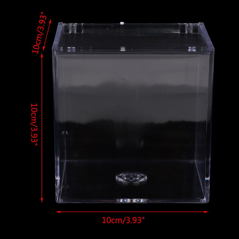 10cm Acrylic Capsule Coffee Storage Box Holder Transparent Dustproof Case with Lid Candy Container Boxes