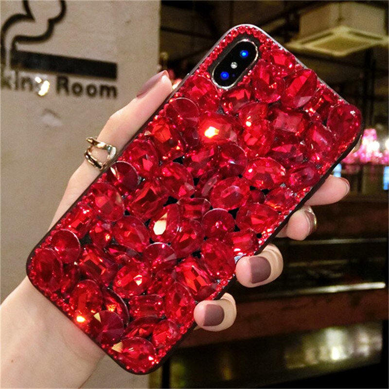 1Pcs Für Doogee N10/Y7 Fall Glitter Luxus Kristall Strass Diamant Bling TPU Telefon Fall Für Doogee N10 doogee Y7 Coque: Doogee Y7 / 4