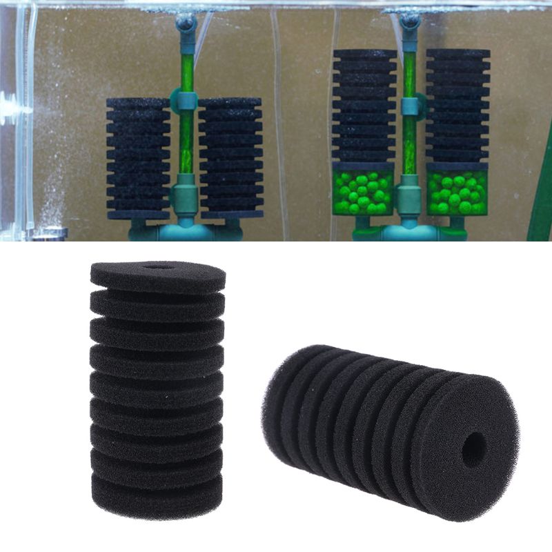 Akvarie filter svamp til qs filter akvarium luftpumpe biokemisk udskiftning  e15b