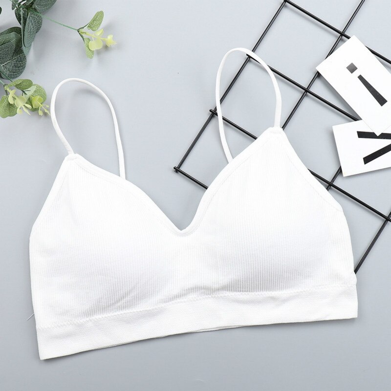 SVOKOR Push Up Solid Bra Elastic Gathering Bralette Summer Anti-light Korean Style Wild Bra Tube Top Sexy Seamless Wire free Bra