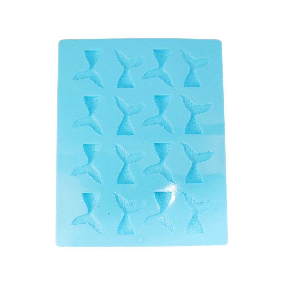 Silikone harpiks form til smykker gør havfrue blå 25cm(9 7/8 " ) x 20cm(7 7/8 " ), 1 stk