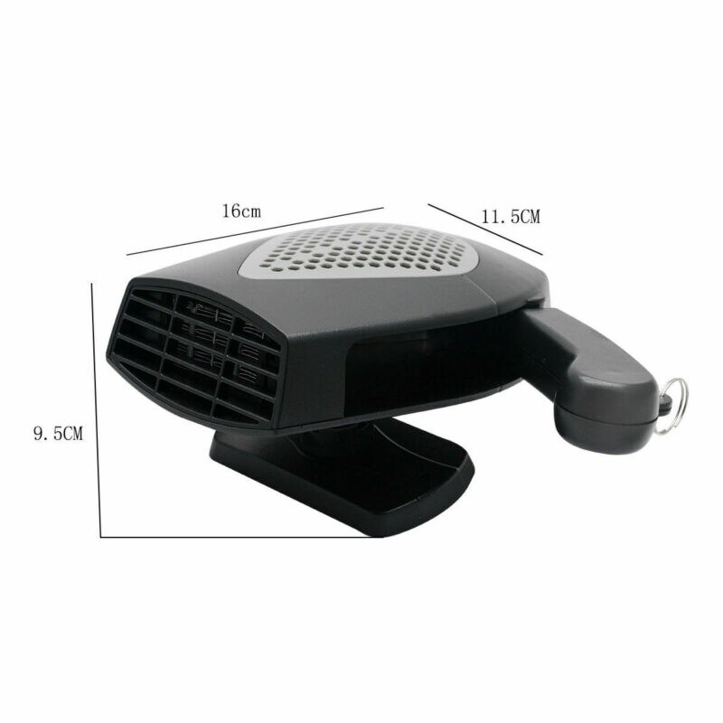 Uk 2 in 1 bil varmeapparat keramisk 12 volt kjølevifte 150/200 watt van sommer vinter