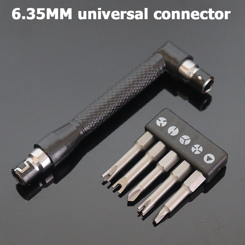 Jeu de tournevis de forme spéciale, 50mm, forme U, type Y, triangle, croix intérieure, trois points, outil d'embout pour interface de 6.35mm