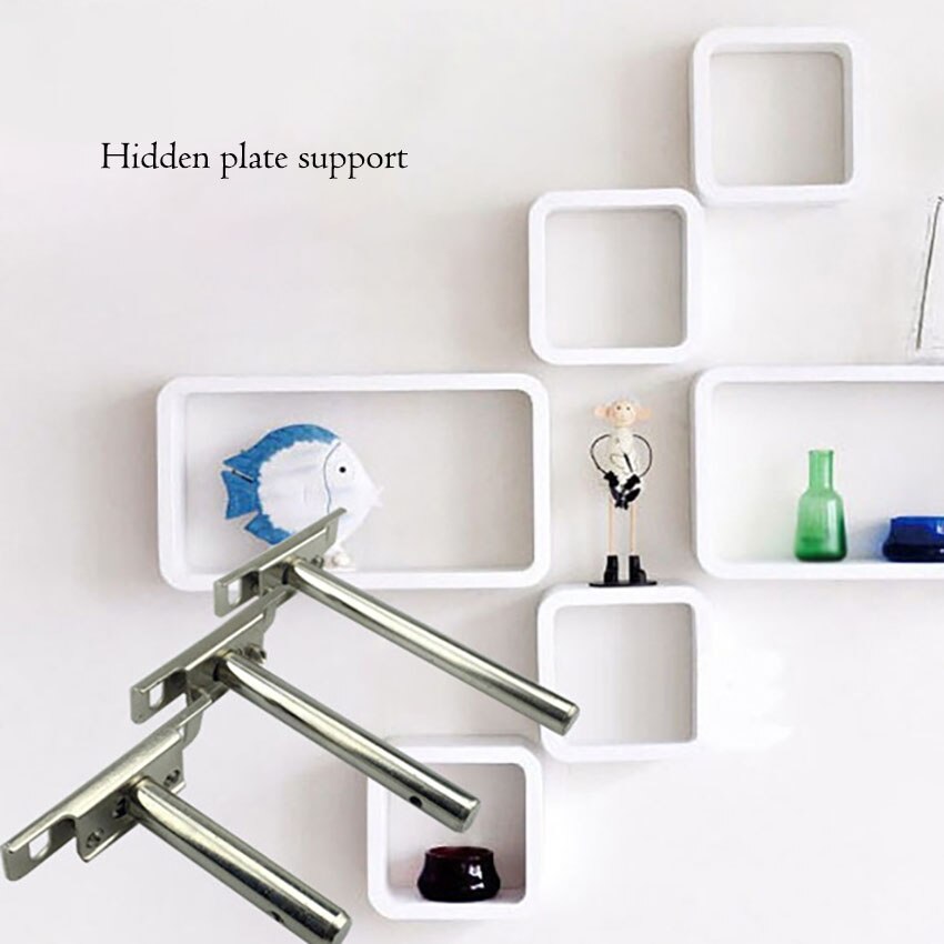 1PC Hidden Floating Shelf Bracket Invisible Wall Bookshelf Support Partition Brackets Wooden Board Fixed Connector Accessories