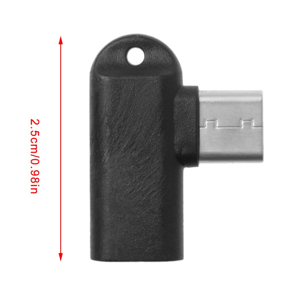 1Pc 90 Graden Type C Male Naar Micro Usb Vrouwelijke Data Sync Charge Converter Adapter